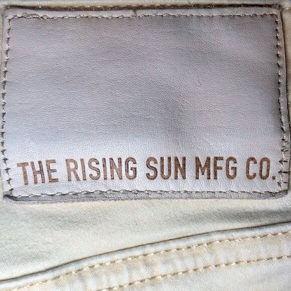 The Rising Sun Mfg Co Slim Fit Jeans in Cream Men’s 38 - Picture 6 of 12